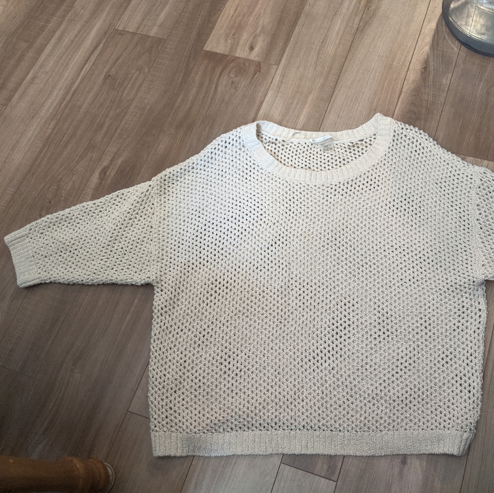 Peter Nygard Women's 3X Chunky fishnet sweater EUC/sfpf home